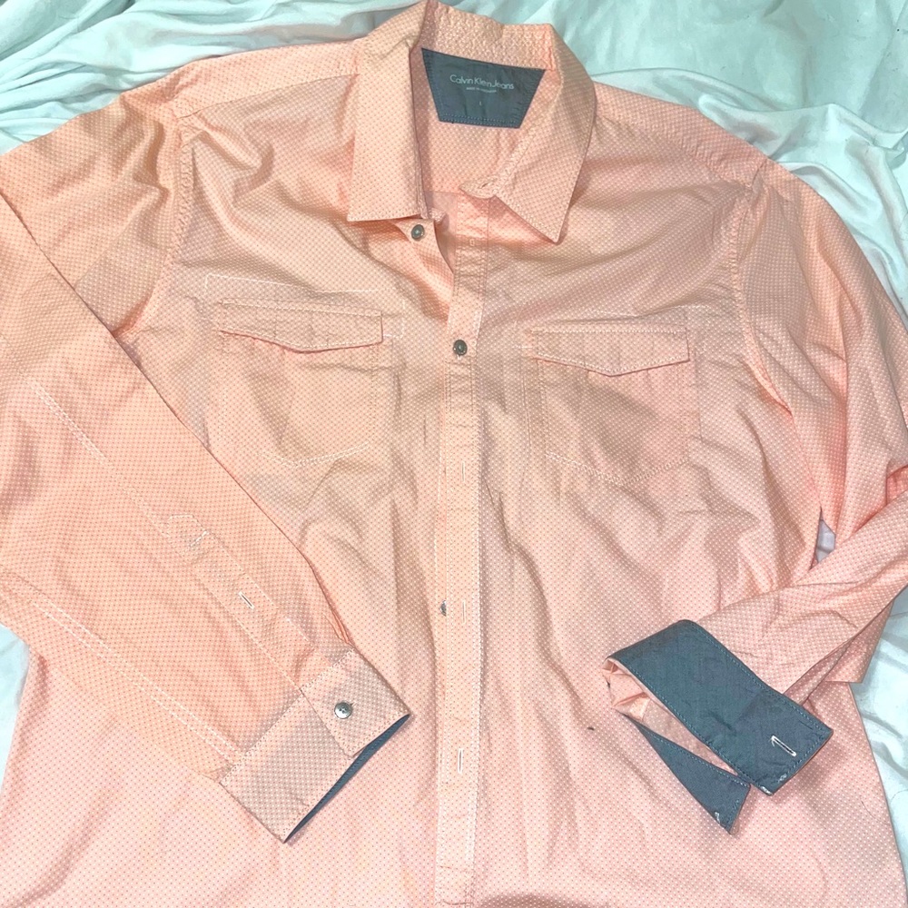 WORN ONCE Calvin Klein Jeans men’s dress shirt